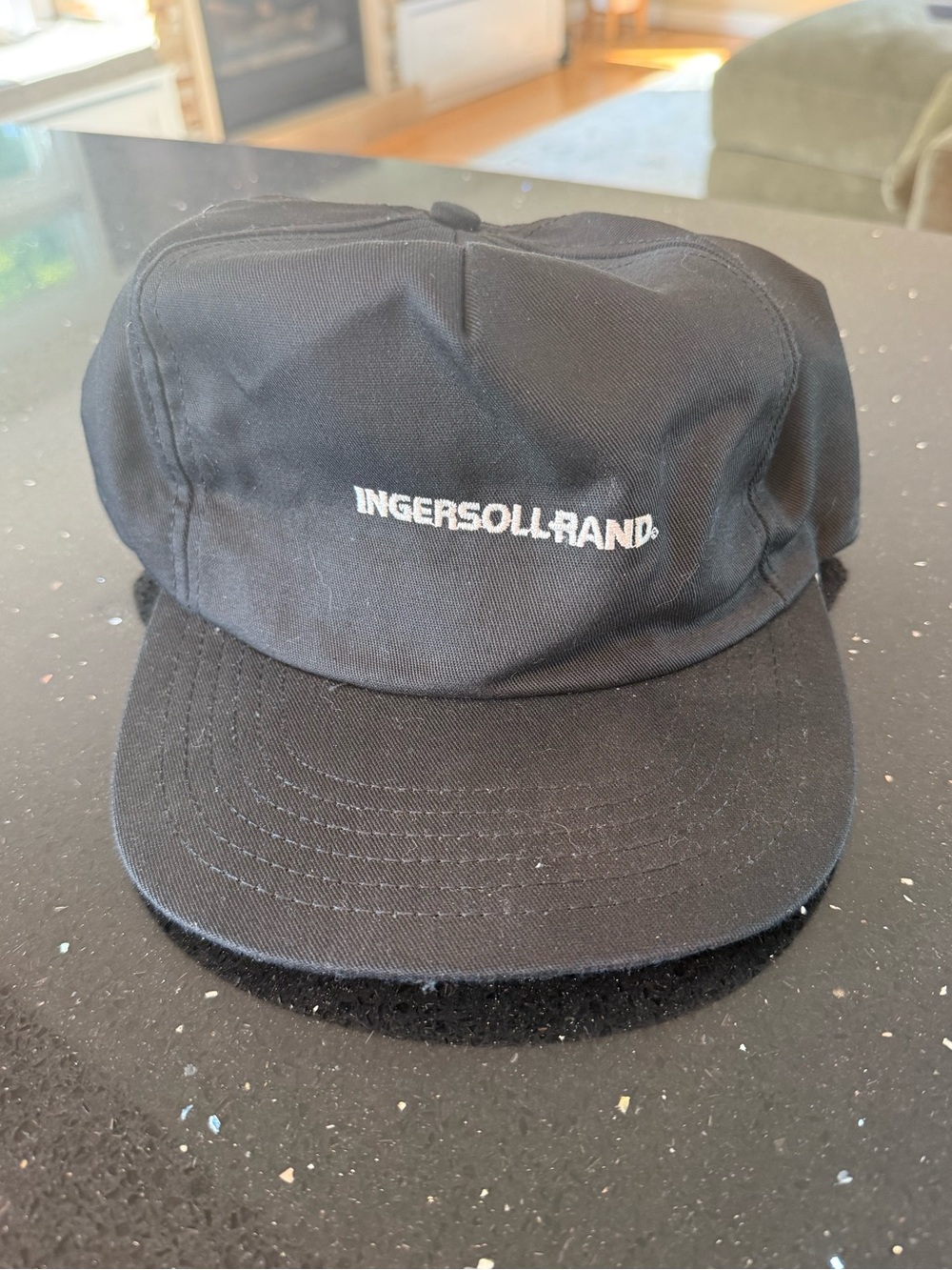 Ingersoll-Rand Black Cap with White Embroidered Logo